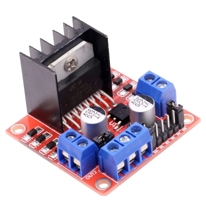 A25F-L298N Module Dual H-Bridge Stepper Motor Driver Board Module 2A/25W, Suitable For Robots And Smart Cars