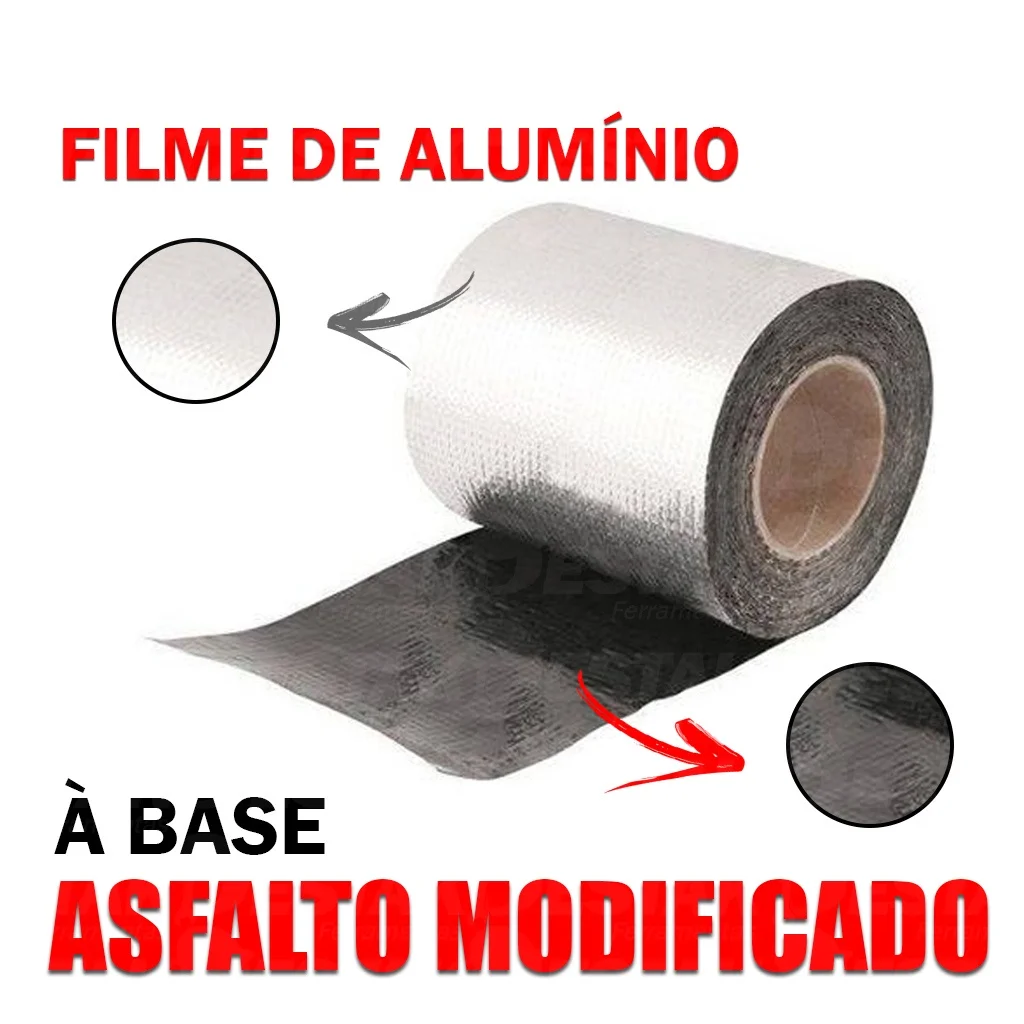 Cinta adhesiva autoadhesiva de 10m, resistente al agua, aluminizada, para  blanquear el asfalto