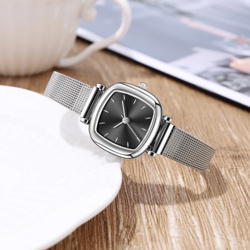 Ladies watch ins style fashion compact temperament mesh belt ladies quartz watch