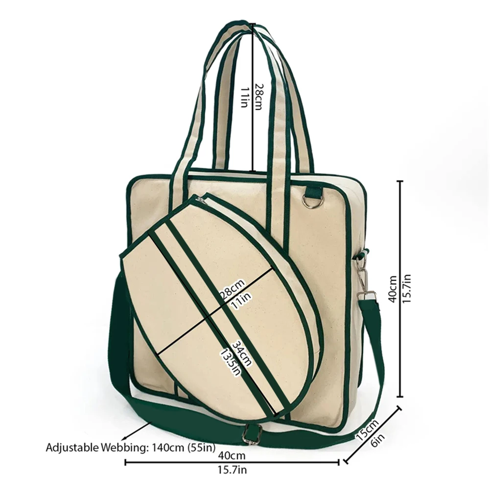 Tennis Tote Bag Waterproof Tennis Racket Bag Tennis Racket Shoulder Bag Pickleball Bag for Men and Women 6