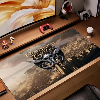 Mousepad Anime Mouse Pad Xxl Baldurs Gate 3 Setup Gaming Accessories PC Gamer Cabinet Games Computer Desk Gadgets Support Laptop 7