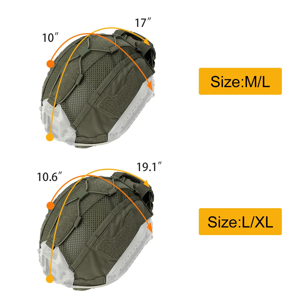 Juste un couvre-casque2 - Couvre casque tactique, tour de tête 52 60cm, équipement Airsoft Juste un couvre-casque2 - Couvre casque tactique, tour de tête 52 60cm, équipement Airsoft