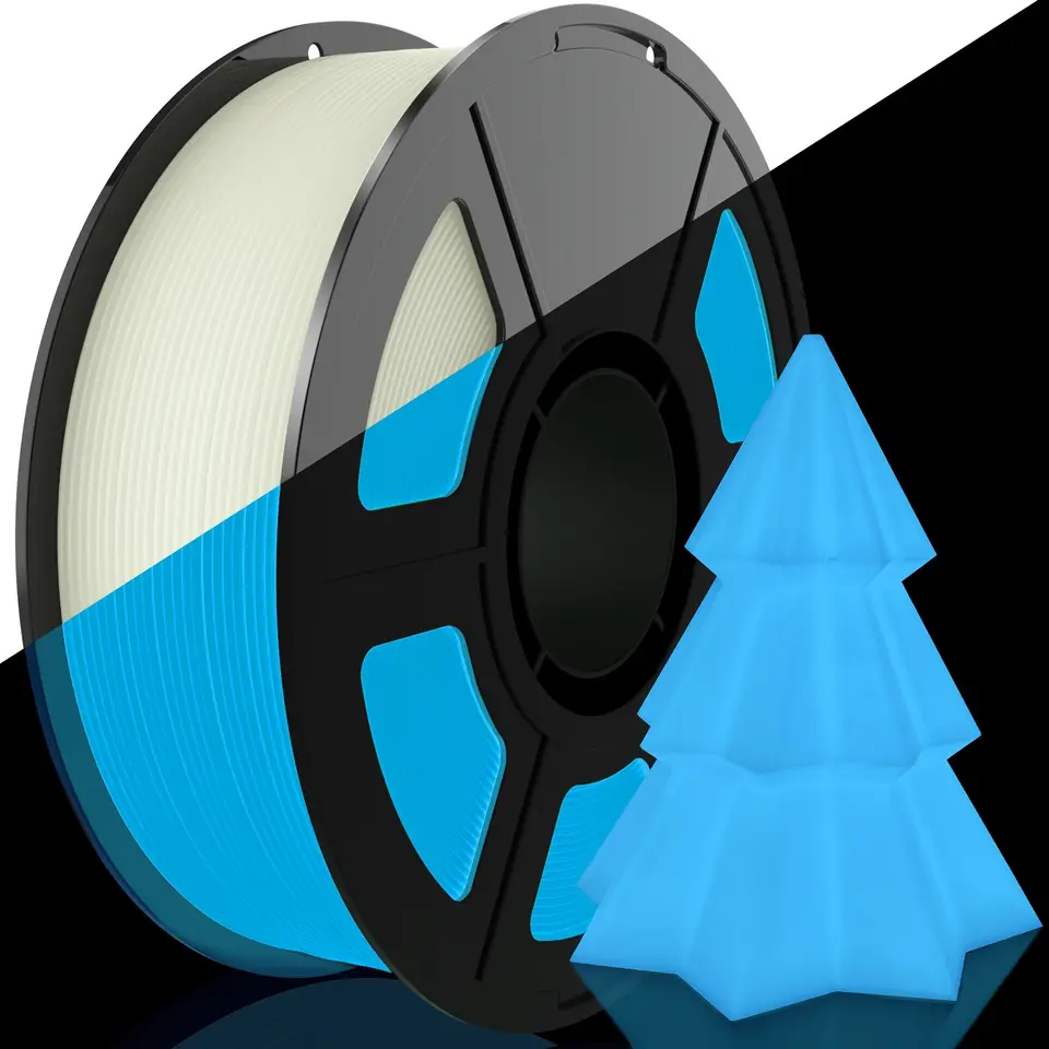 DIY Christmas Gift, 1.75mm PLA Luminous 3D Printer Filament, 200g(0.44L）Spool, Glow in the Dark, for Most FDM Printers image 13
