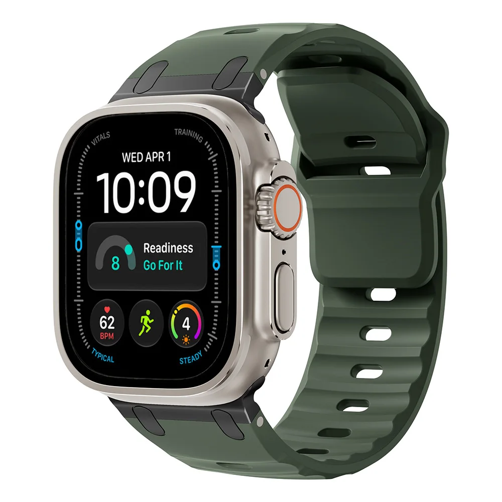 Sport Silicone Strap with Stainless Steel Clasp