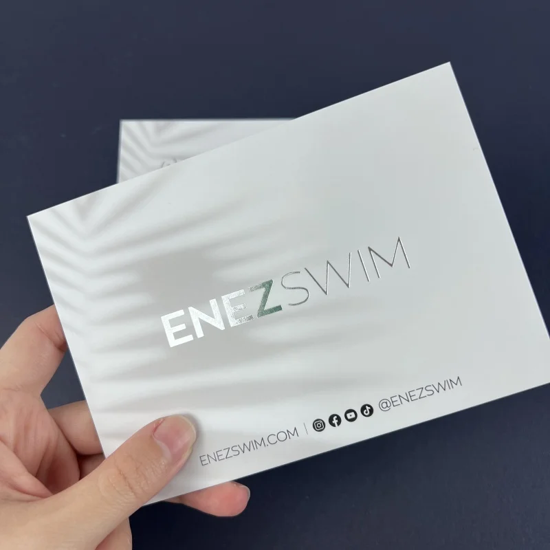 

Customized product.Best Price custom print sliver foil luxury thank you card custom insert card for small business fly