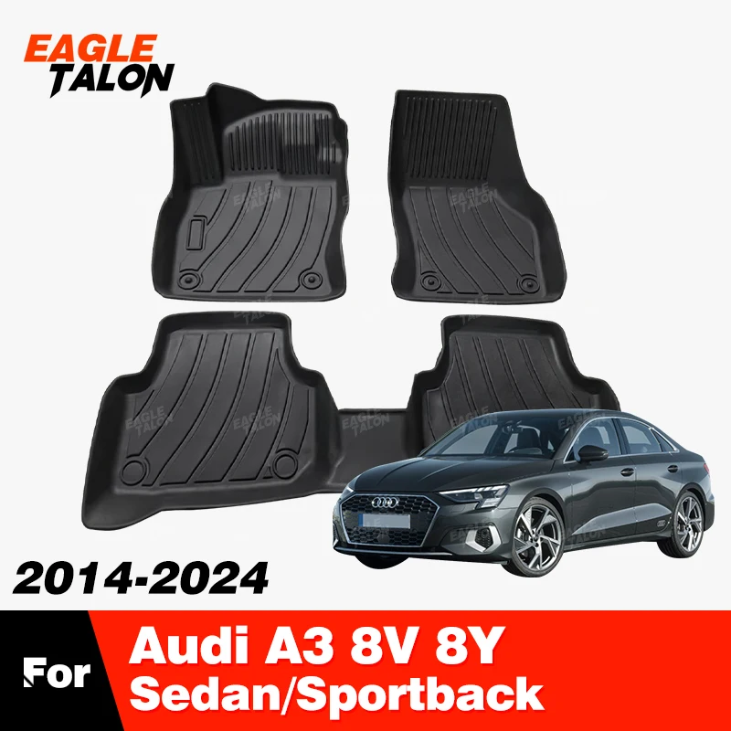 

TPE Floor Mat For Audi A3 Sedan/Sportback 8V 8Y 2014-2023 22 21 20 19 18 17 16 Carpet Cover Interior Protector Accessories parts