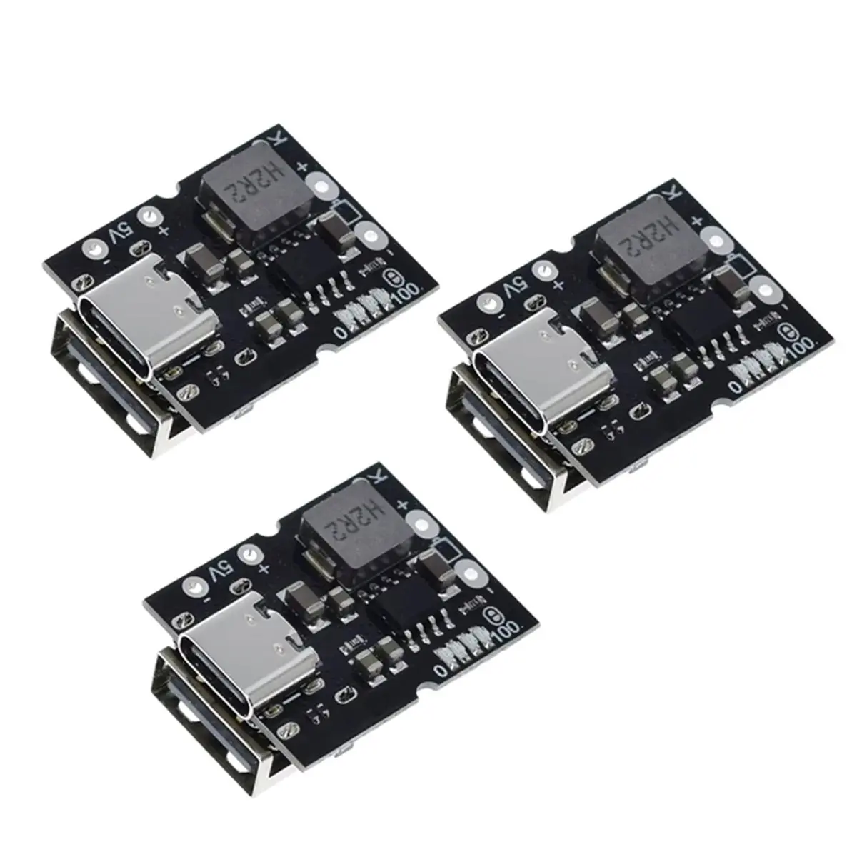 (A23G) 3pcs 5V 2A 충전 방전 통합 모듈 4.2V 리튬 배터리 충전 보드 DIY 보조베터리 충전기 보호