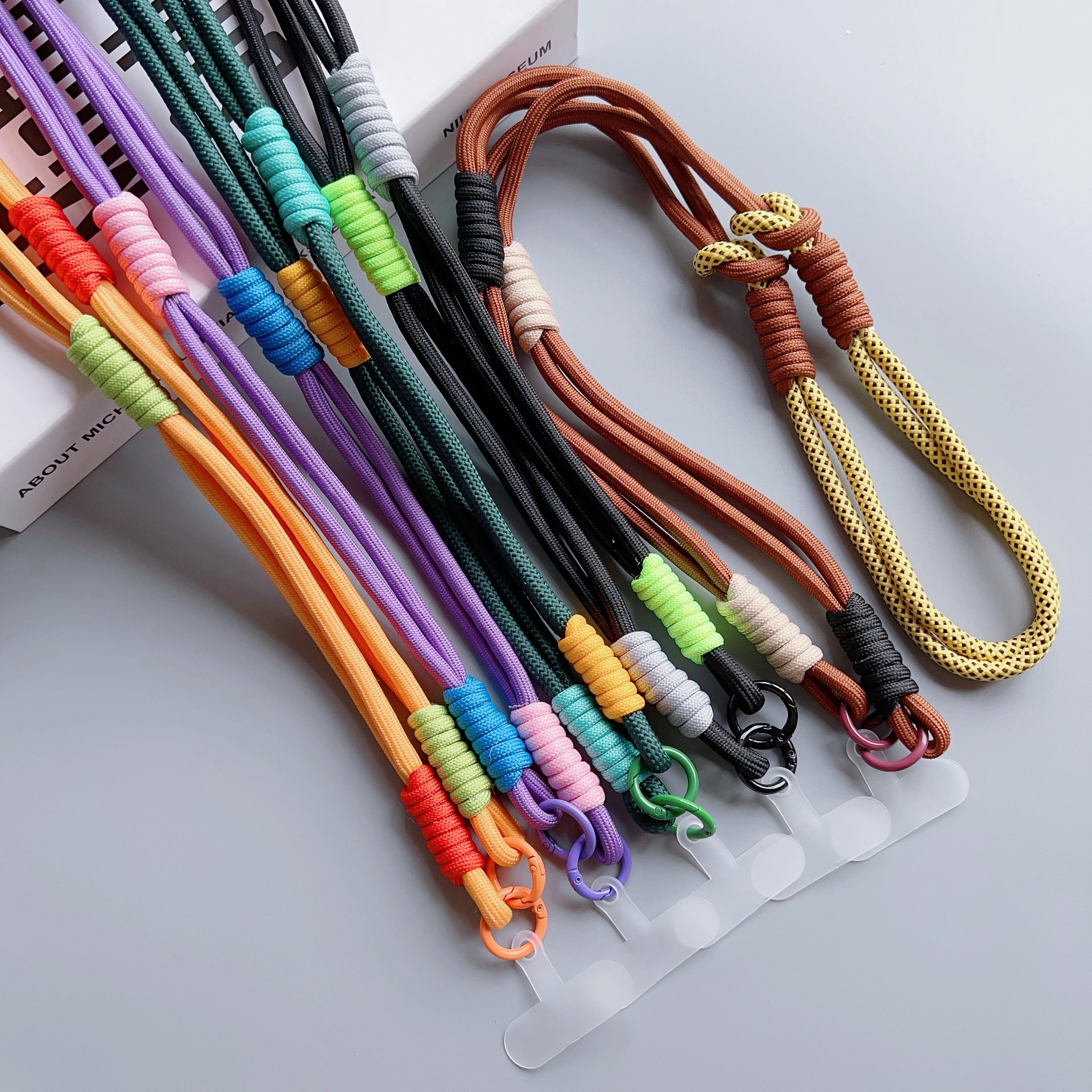 Lanyard Cross-body Shoulder Strap Keychain with Adjustable Long Rope and Replacement Patch