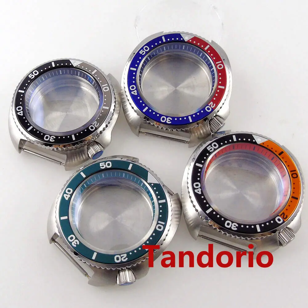 

43.5mm Sapphire Crystal Watch Case Fit NH35A NH36A Automatic Movement Aluminum Insert 50M Waterproof Screwdown Crown Solid Back