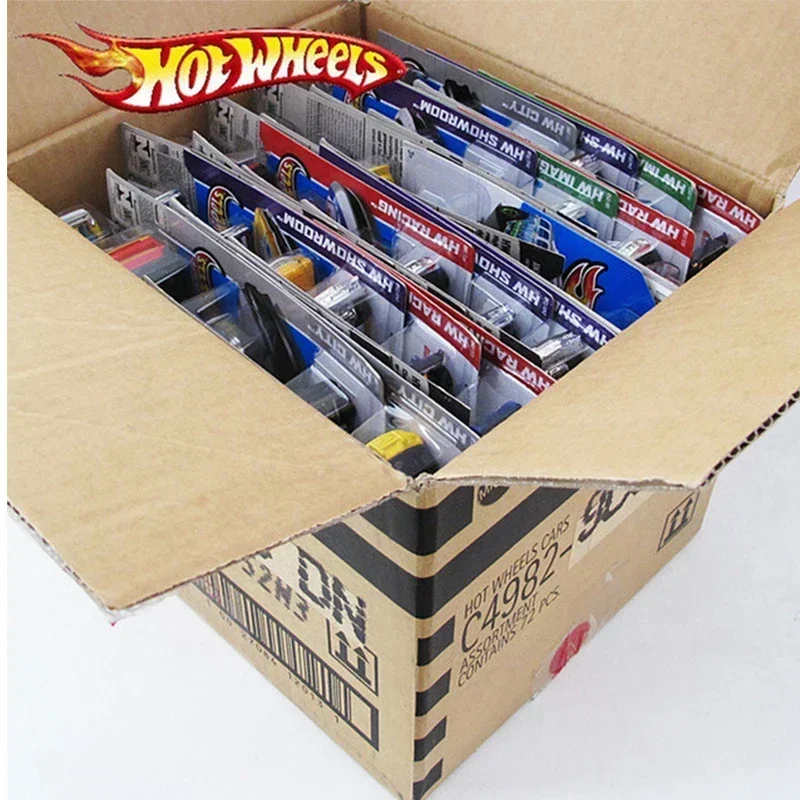 5pcs-72pcs/box Hot Wheels Car Model Toys for Children Diecast Metal Plastic Hotwheels Brinquedo Hot Kids Toys for Boys Truck Set