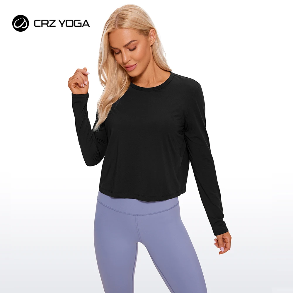 Cotton Workout Shirts Crz Yoga Running Crz Yoga Cotton Yoga Shirt