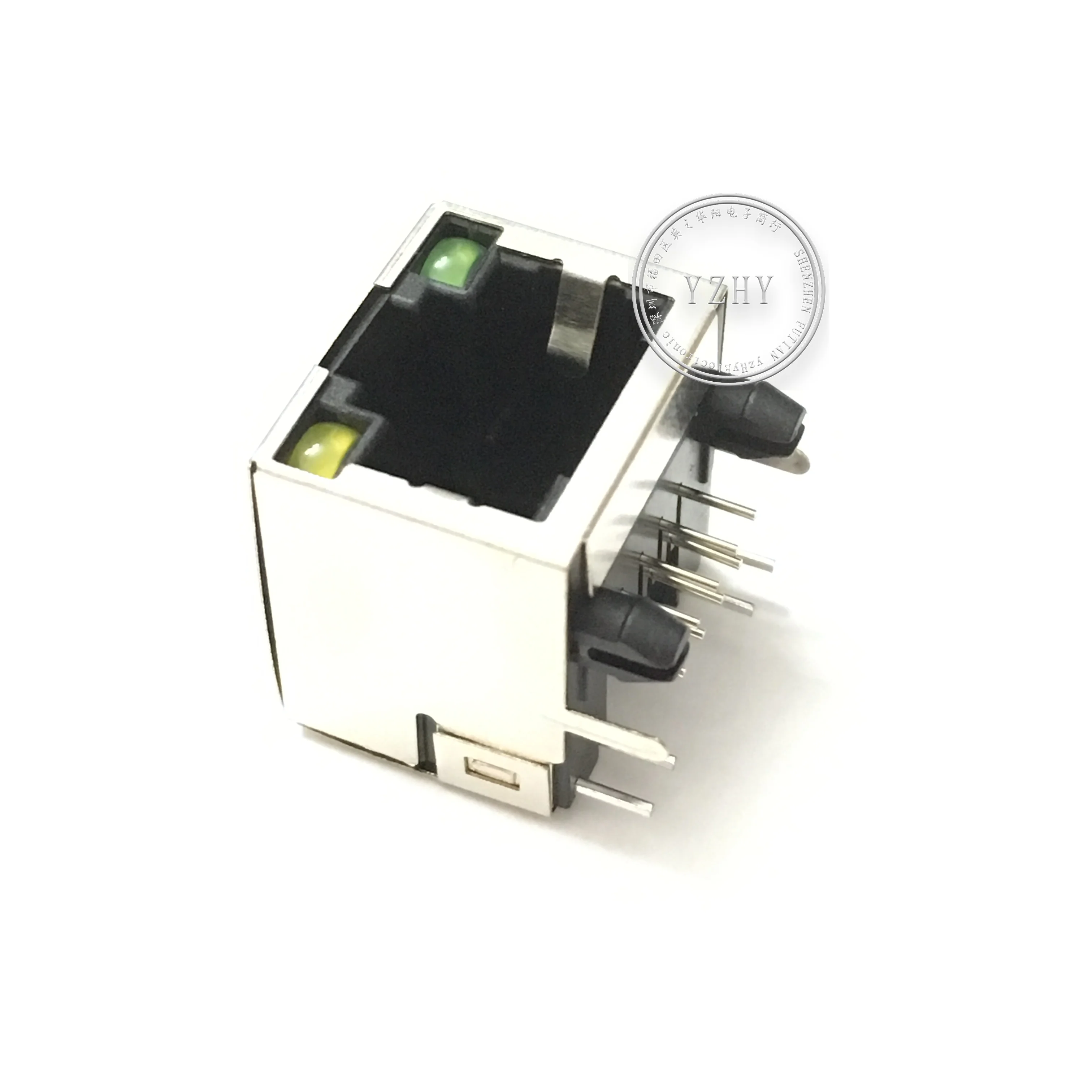 

10pcs orginal new full copper RJ45 socket with light 56 with light socket network socket 8P8C shielded socket