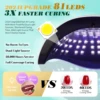 UV LED Nail Lamp 380W Nail Curing Lamps For Home Salon Powerful LED Drying Lamps For All Gel Polish Professional Nail Equipment 4