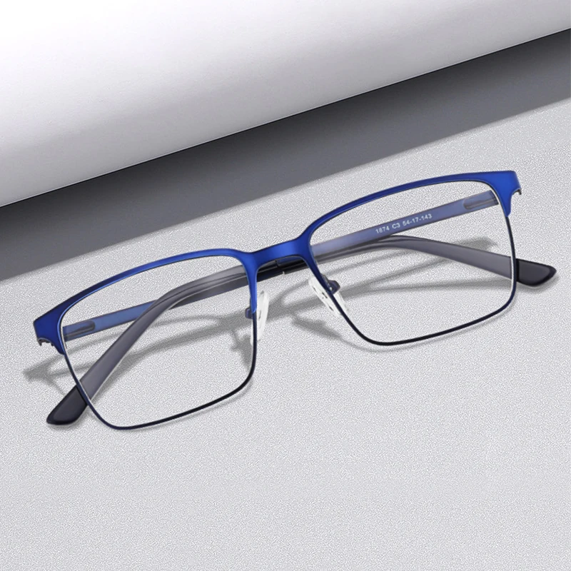 Gafas cuadradas antiluz azul para hombre, lentes de lectura graduadas, ópticas, montura, 2023