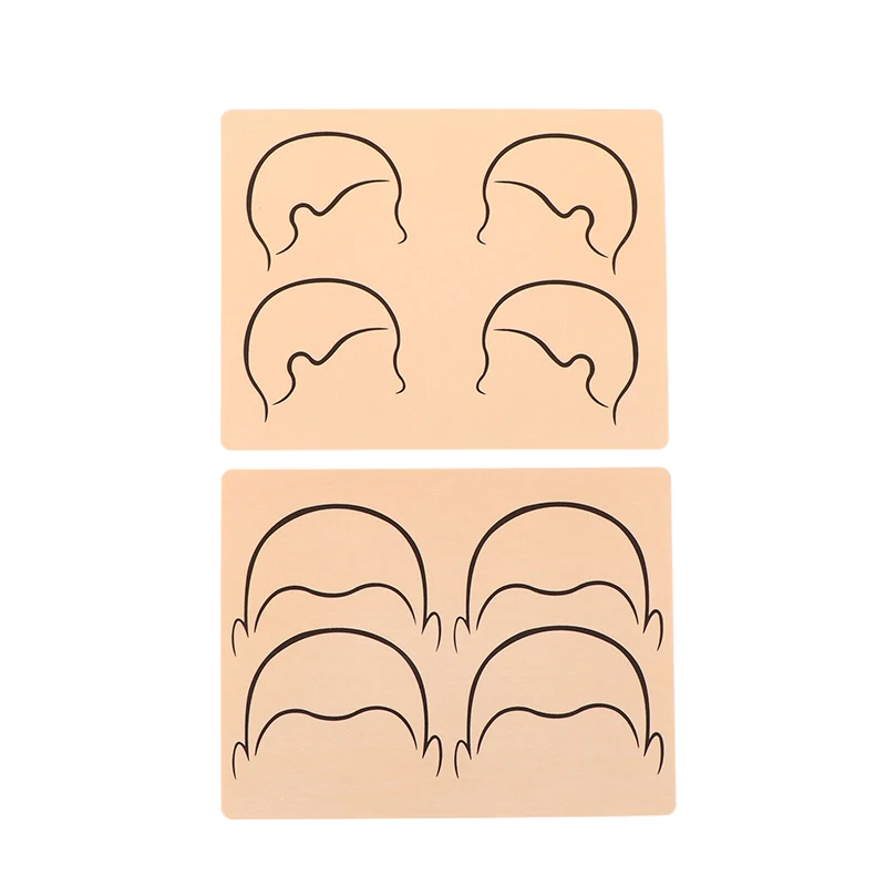 

1Pcs Scalp Tattoo Practice Skin Both Side Pre Draw Hairline Design Tattoo Silicone Pad For SMP Scalp Micropigmentation Technique