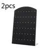 2 pièces mode Portable boucles d'oreilles clous d'oreille support en plastique bijoux présentoirs boucle d'oreille vitrine organisateur support de rangement