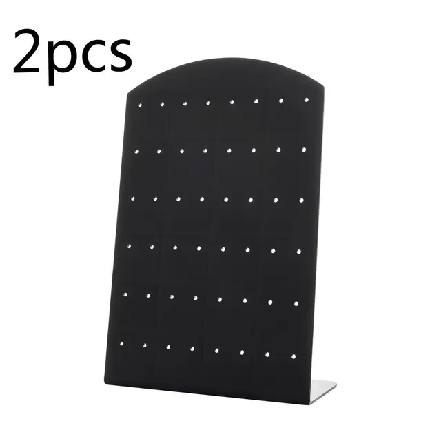2 pièces mode Portable boucles d'oreilles clous d'oreille support en plastique bijoux présentoirs boucle d'oreille vitrine organisateur support de rangement