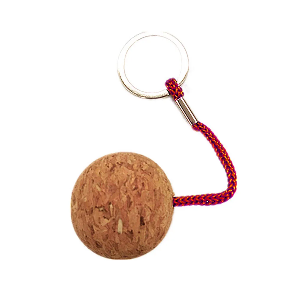 

2Pcs Cork Ball Floating Ball Keychain Key Ring Buoyant Keyring Boat Sailing Kayak Key Chain Float Buoy For Boating Accessories