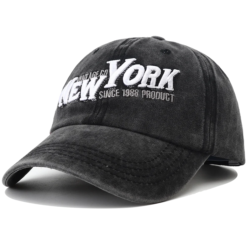 Бейсболка унисекс, регулируемая винтажная Кепка в стиле New York, для мужчин и женщин