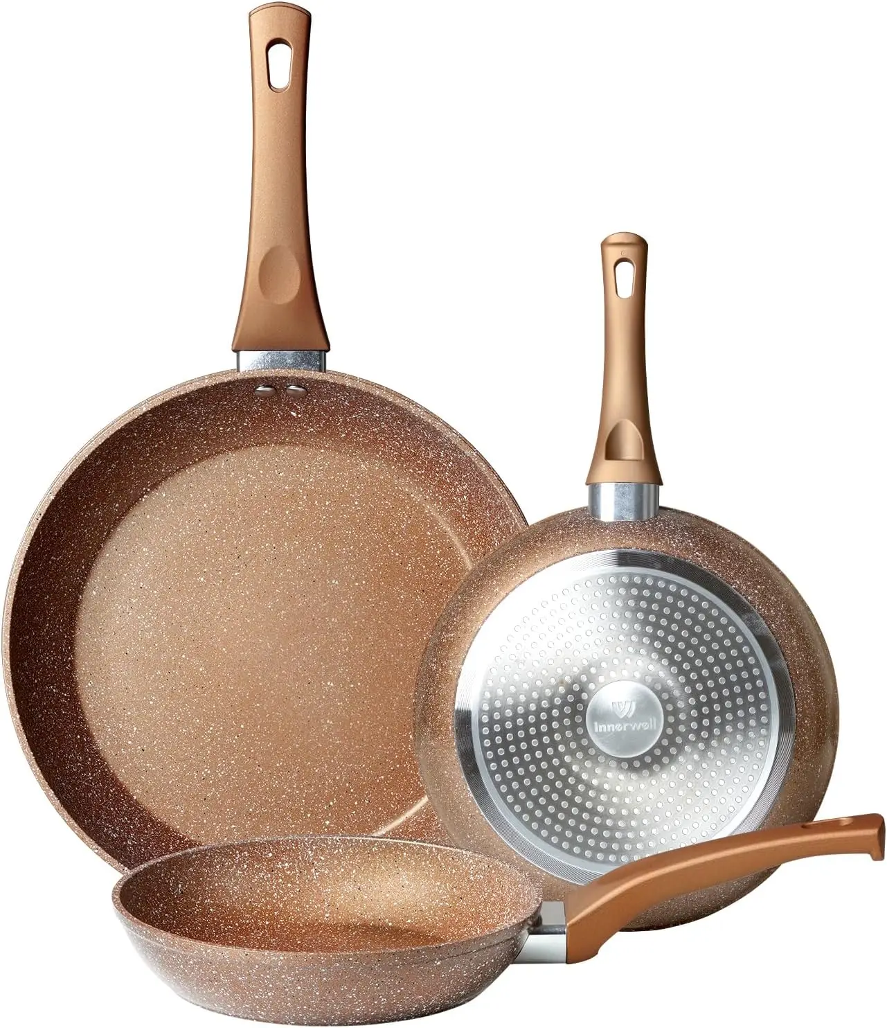 Nonstick Frying Pan Set, Granite Non Stick Skillet Pan, Small Egg