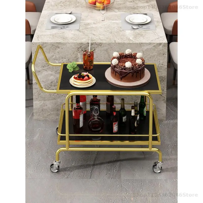 Hotel Restaurant Large Delivery Car Beverage Car Ktv Snack Multi-layer Trolley Cake Cart Snack Cart