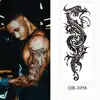 Men's Temporary Tattoos Large Arm Sleeve Tattoo Sticker Dragon Tiger Fish Full Skull Totem Wolf Waterproof Fake Tatoo for Women 2