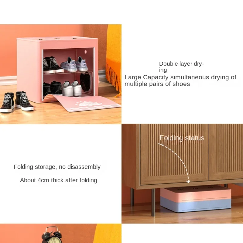 Household Shoe Dryers Deodorizing Disinfection Sterilization Dry and Wet Dormitory Baking Shoe Warmer Machine Boots Dryer 2