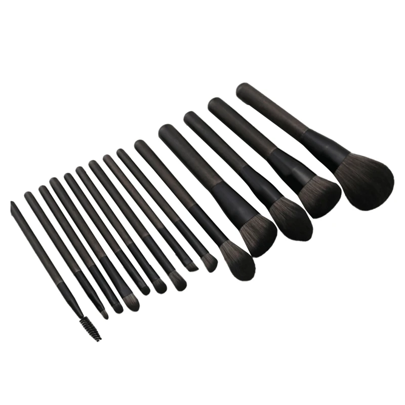 

Complete Makeup Brushes 14 Set Brushes Loose Powder Brush Foundation Brush Nose Shadow Brush Soft Fiber Hair