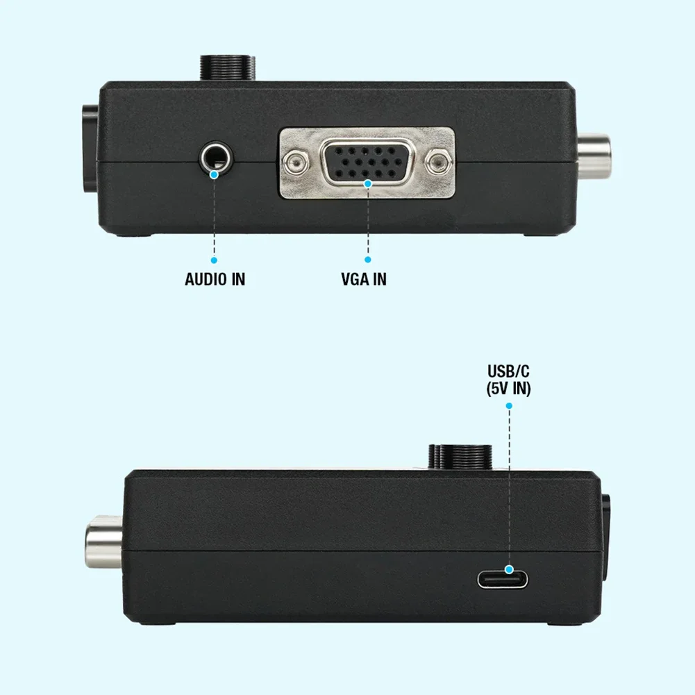 RGBS VGA SCART TO YPBPR Color Difference Converter Game Console RGBS VGA SCART TO YPBPR Transcoder Converter Video Adapter