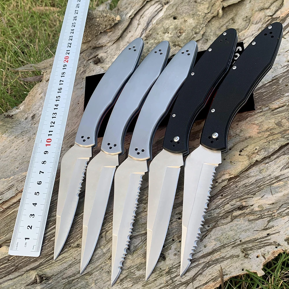 

Portable military folding knife, field survival knife, rescue hunting, high hardness outdoor self-defense combat knife,edc tools