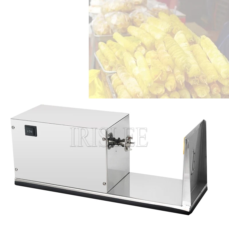 Electric Potato Spiral Cutter Machine Tornado Potato Chips Maker With Counter 3 Functions Stainless Steel CE Heavy Duty