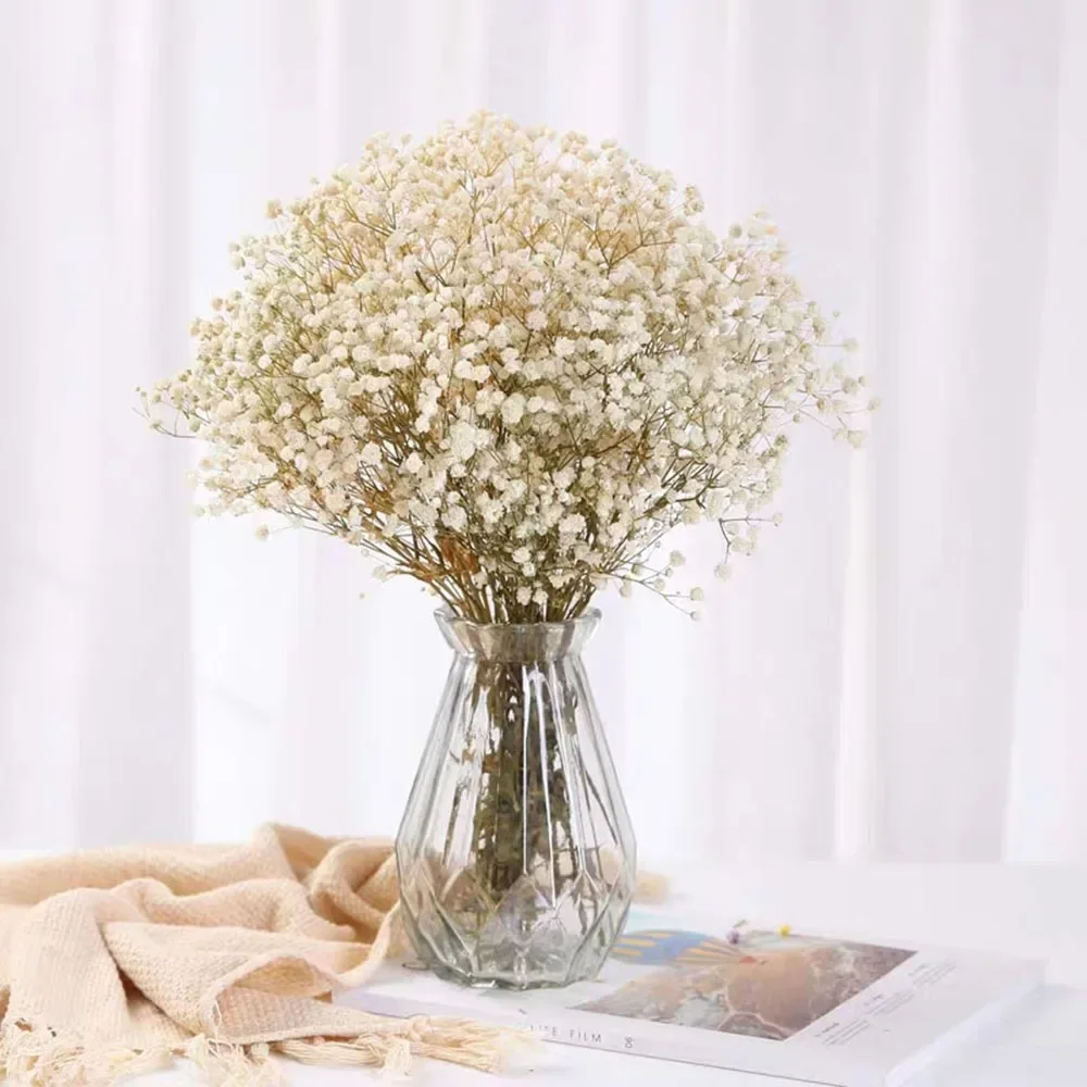 Colorful Preserved Baby's Breath Bouquet - Boho Home and Wedding Decor