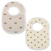 2pcs Summer Waterproof Baby Bibs Cute Cotton Infant Bib Newborn Burp Cloths for Kids Boy Girl Soft Feeding Saliva Towel 1