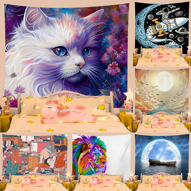 

A Wide Variety Of Decorative Background Tapestries Are Currently In Fashion Bedroom Livingroom Wall Decoration Hanging Cloth