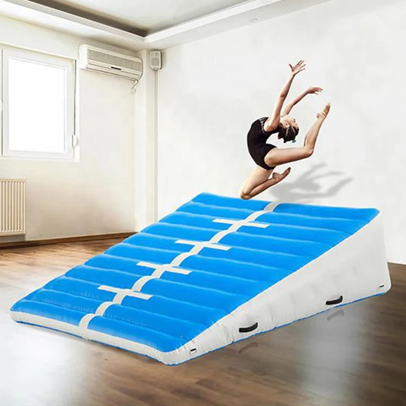 Manufacture Gymnastics Exercise Inflatable Air Track Ramp / Gymnastic Air Incline Triangle Ramp Mats 1.8 x 1.2m height 15cm-30cm