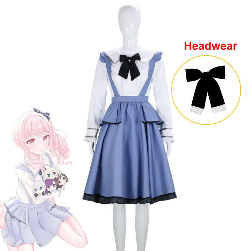 

Project Sekai Colorful Stage! Akiyama Mizuki Cosplay Costume Anime Akiyama Mizuki Wig Cute Girl Lolita Dress Uniform Set