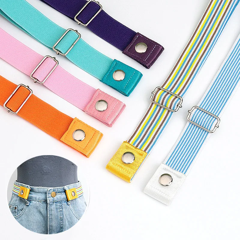 Belt Buckle-free Elastic Stretch Durable Clothes Accessories Waist Belt  With Fine Knitting Gifts For Women Men No Buckle Belt - AliExpress