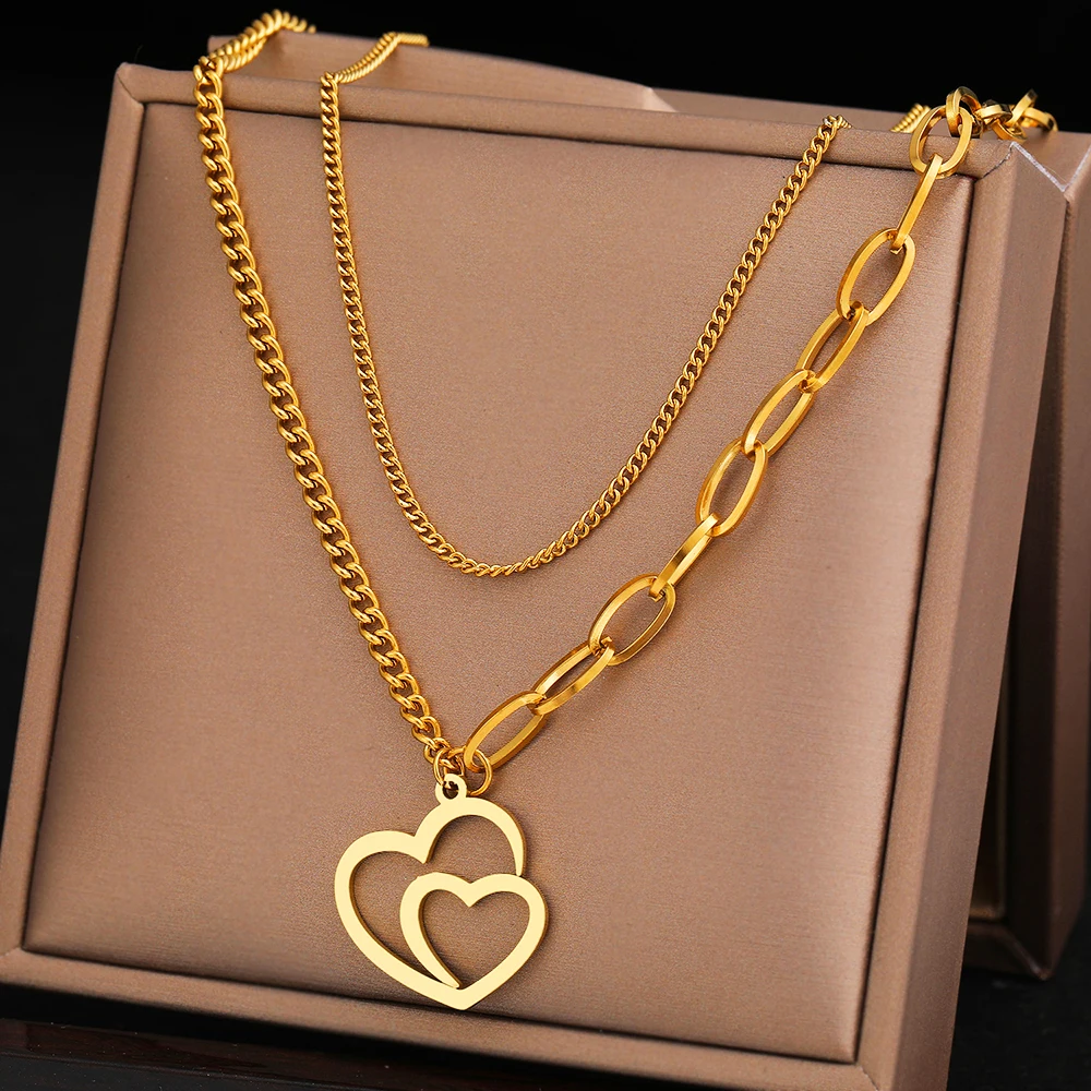 Collar Fossil Harlow Linear Texture Heart JF04657040 Plata