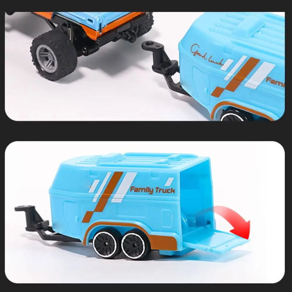 Voiture RC Mini Télécommandée + Remorque - 4 Couleurs