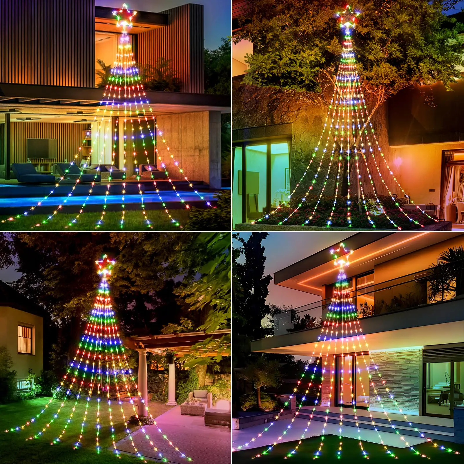 LED Outdoor Waterproof Fairy String Lights with 8 Modes for Garden and Party Decor