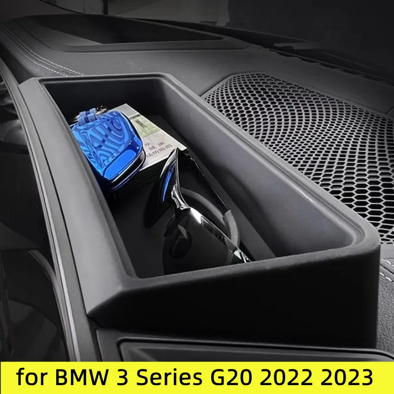 

Для BMW 3 серии G20 Facelift 2022 2023 черная Автомобильная центральная консоль навигационный экран коробка для хранения тюнинг аксессуары для интерьера