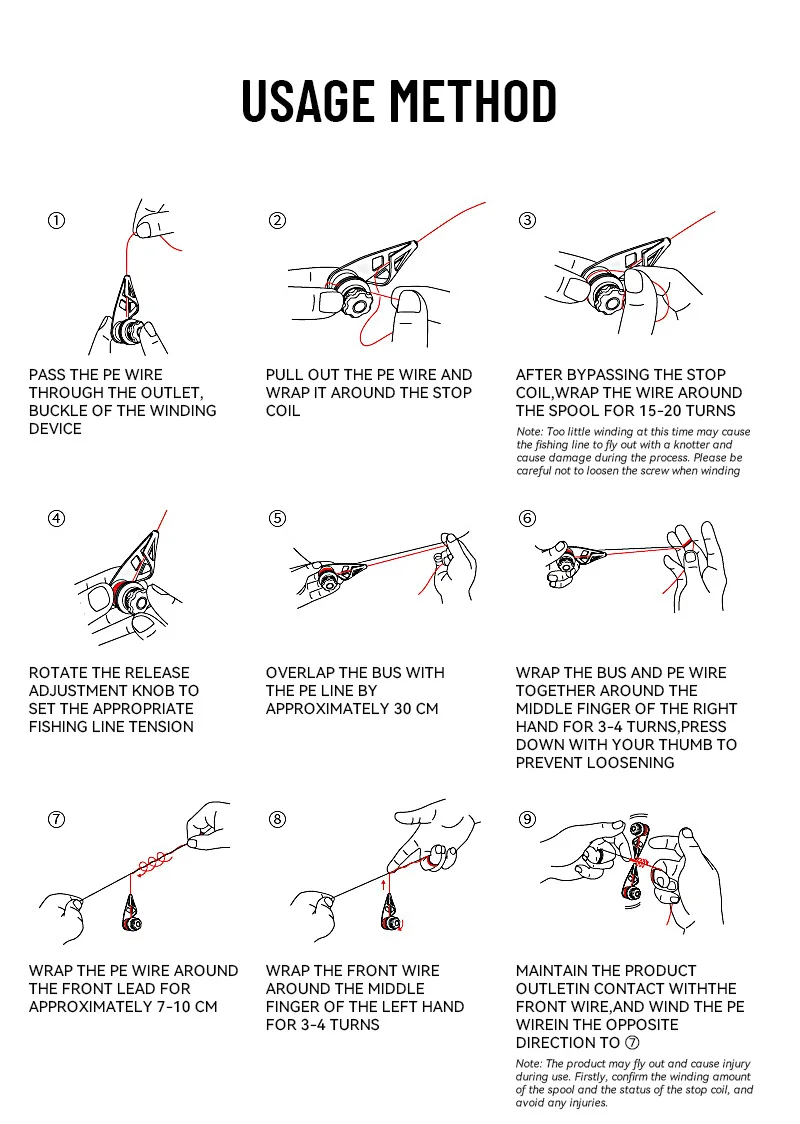 Description Picture 5 of itemFishmx Fishing Line GT Knotter Fishing Tools Fishing Knot Winder Machine Tackle Gear Knotter Fishing Accessories