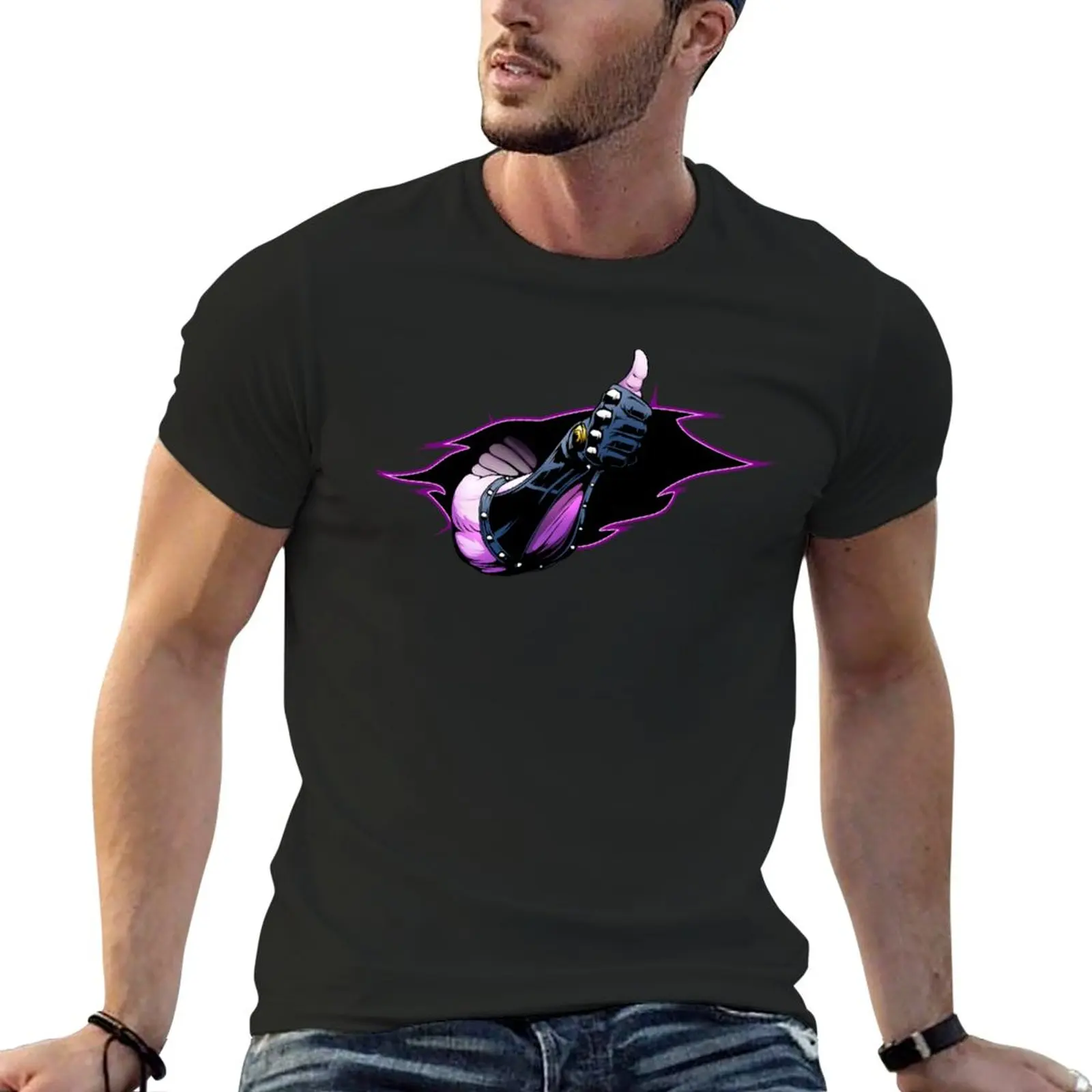 Kira Killer Queen Has Touch Funny Meme T-Shirt Plus Size Top T Shirt Uomo Vintage T Shirt Plain White T-Shirt Uomo