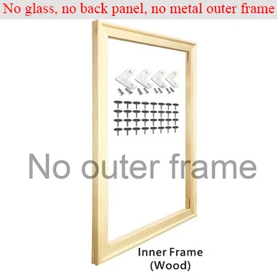 8 צבעים 30 x40 50 x70 תמונה מתכת תמונה מסגרות ערכת זהב די כסף שחור לבן בד ציור מסגרת קיר אמנות קישוט הבית