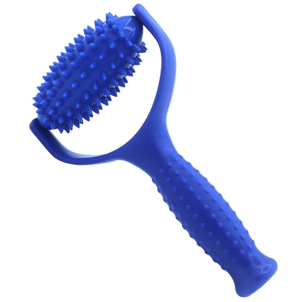 

Spiked Massage Ball Roller Stick Yoga (Blue) Neck Massager Body Muscle Back Leg Handheld