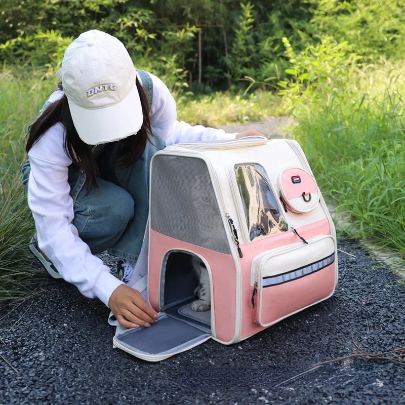 High Quality Carrying Cat Travel Backpack Portable Transport Trolley Bag Breathable Space Capsule Pet Trolley Carrier For Dog