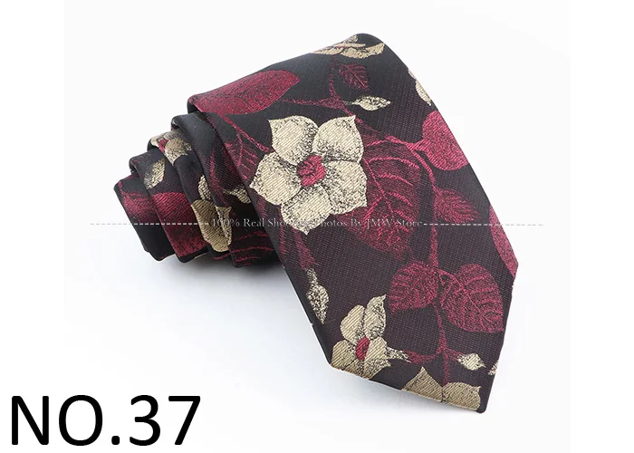 Neues Design Hochzeit Männer binden braun rot blau Blume Blatt Krawatten Männer Geschäft Drops hipping Bräutigam Kragen Zubehör Geschenk – Detail 36