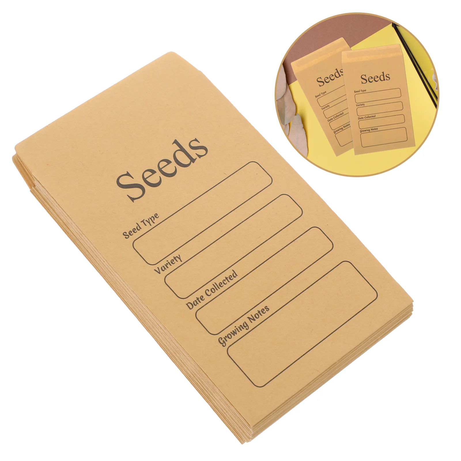 

50Pcs Seed Envelopes Coins Envelopes Small Items Packets Paper Envelopes Money Envelopes