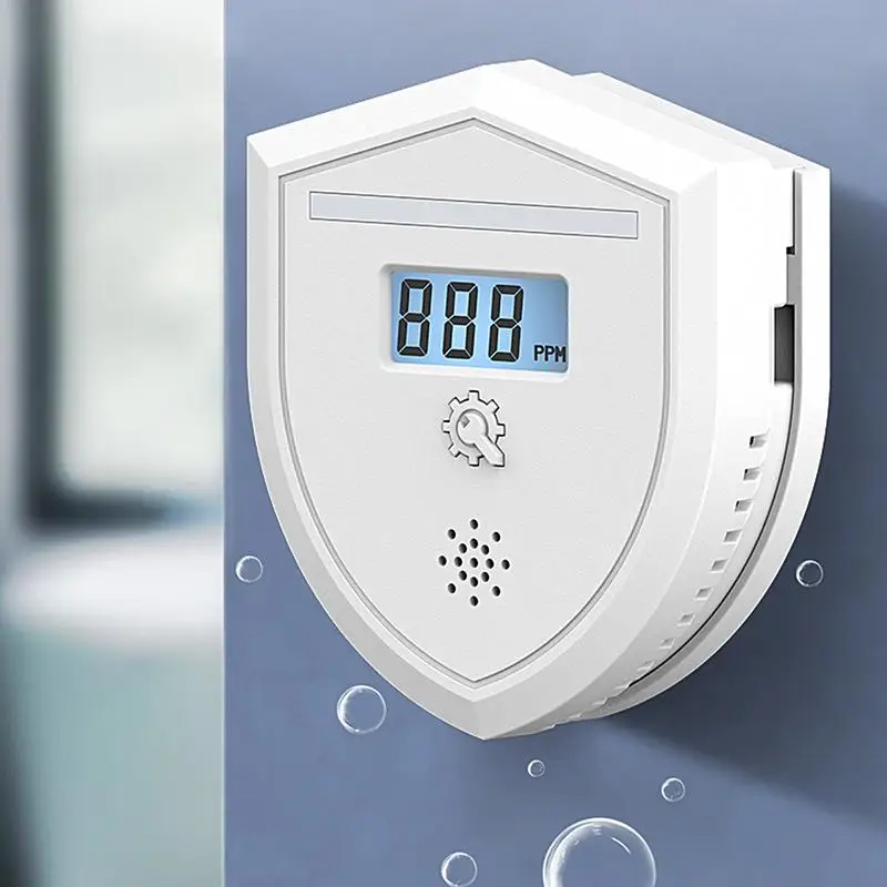 Carbon Monoxide Monitor Indoor Home CO Detector Battery CO Testing Alarm For Living Room Hotel Bedroom Children's Room
