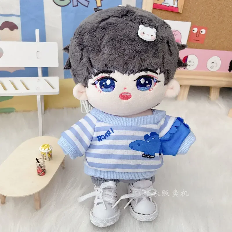 20cm baby clothes casual wear dinosaur shark set 20cm attribute free cotton doll star doll exchange 2